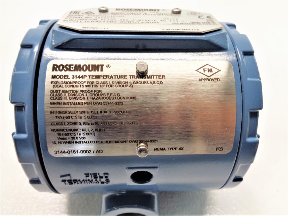 Rosemount Temperature Transmiter 3144PD1A1K5B4